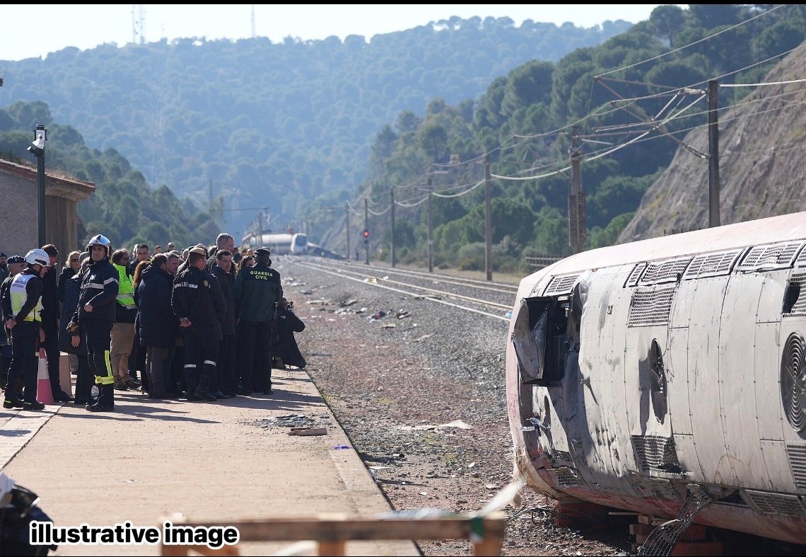 At least 68 killed in high-speed train collision in central Spain as rescue continues